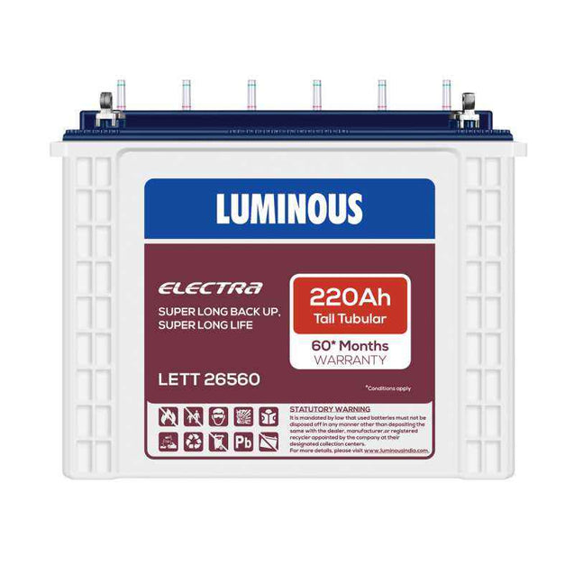 Luminous Electra 220Ah Tubular Battery, LETT 26560