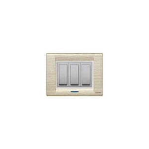 Cona Texture Light Wood 12 Module Glow Back Plate, MT1108 (Pack of 10)