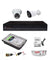 CP Plus 2.4MP Dome & Bullet Camera, 4 Channel DVR with Usewell Accessories, 2.4GPC-1B1D-1TB