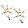 Gestor MARCUS NEO 60W Ivory Anti Dust 4 Blade Ceiling Fan with Wireless Remote Control, Sweep: 600 mm (Pack of 2)
