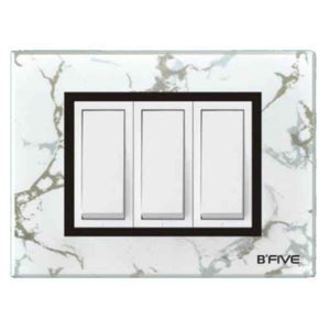 B-Five Marvel 8 Module Square Cover Plate, B-66M (Pack of 10)