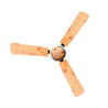Sameer Woody 50W Teak Wood Finish Anti Dust Gold Ceiling Fan, Sweep: 1200 mm