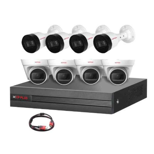 CP Plus 4 MP IP 8 Camera Kit