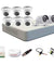 Hikvision 8 Channel DVR & 2 Bullet& 6 Dome CCTV Camera with Speedlink Cable & Power Supply Surveillance kit