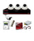 CP Plus 2.4MP White & Black 3 Dome & 1 Bullet Camera with 4 Channel DVR Kit