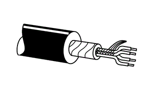 Bosch Microphone cable, 4-core, 100m LBC1081/00