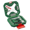 Bosch 34 Pcs 17.3x16.3x4.3cm Blue Cobalt Steel Classic Drill & Screwdriver Bit Set, 2607010608