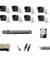 Hikvision 5MP 8 Pcs Bullet Camera with Audio Recording, 8 Channel DVR, 2 TB HDD with (3+1) Cable Roll, Neotech 16 CH Power Supply & BNC & DC Full Combo Kit, HIK8BULLET8CHDVR2TBHD