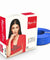 Fybros 10 Sqmm 90m Blue Single Core FR PVC Insulated Multistrands Industrial Cable, FWC1007
