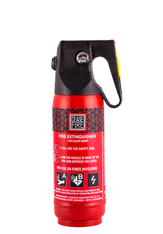 Ceasefire Designer HCFC 123 Clean Agent Extinguisher – 500gm