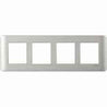 Schneider Electric Zencelo 8 Module Horizontal Satin Silver Grid & Cover Frame, IN8408HC(SA) (Pack of 5)