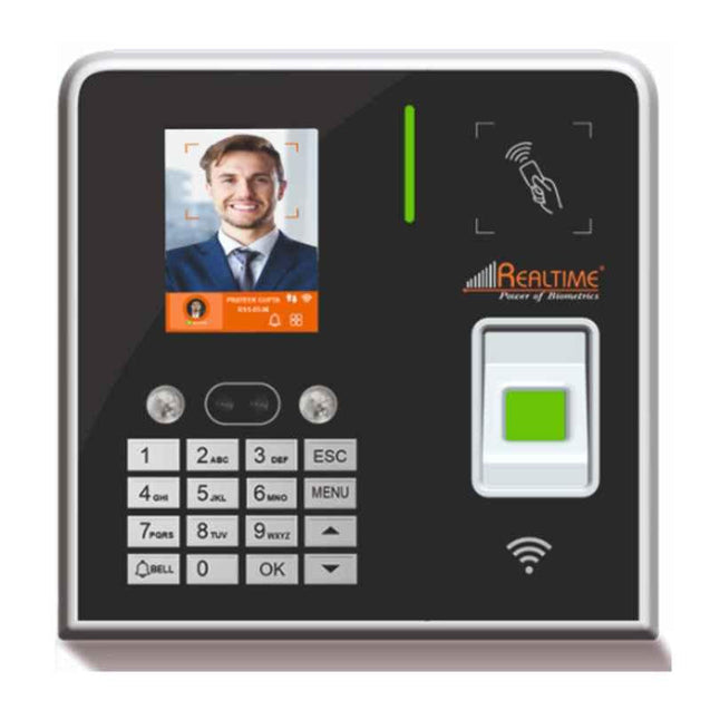 Realtime RS810 10000 Fingerprints Realtime Face Recognition Solution Biometric Machine