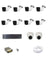 CP Plus 2.4MP 8 Bullet & 2 Dome White & Black Camera with 16 Channel DVR Kit