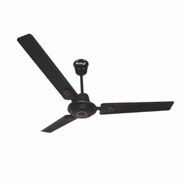 RichLyf R2 50W 5 Star Glossy Brown Ceiling Fan, Sweep: 1200 mm