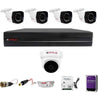 CP Plus 5MP Dome & 4 Pcs Bullet Camera, 8 Channel DVR with Usewell Accessories, 5MP-8HD-4+1-2TB-USEWELL
