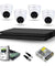 Dahua 4 Pcs 2MP Dome CCTV Security Camera, 4 Channel DVR, Power Adaptor & 1TB Surveillance Hard Disc Kit