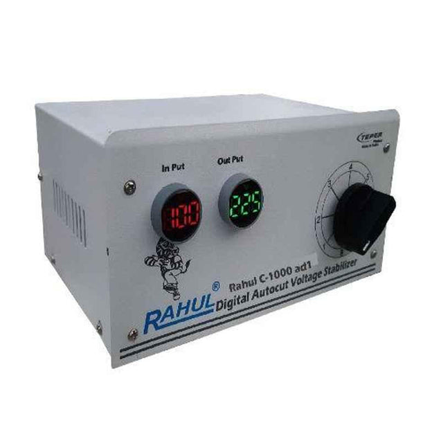 Rahul C-1000-AD1 90-280V 1kVA Single Phase Digital Autocut Voltage Stabilizer