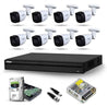Dahua 8 Pcs 2MP Bullet CCTV Security Camera, 8 Channel DVR, Power Adaptor & 1TB Surveillance Hard Disc Kit