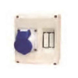 Neptune 16A 3 Pin Domestic AC/Industrial Plug & Socket Combined in Polycarbonate Enclosure, 901