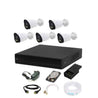 CP Plus 2.4MP 5 Pcs White & Black Camera with 8 Channel DVR Kit with Hard Disk, CP-GPC-T24PL2-S-5 Pcs