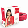Fybros 4 Sqmm 180m Red Single Core FR PVC Insulated Multistrands Industrial Cable, FWC1019