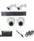 CP Plus 2MP 2 Pcs Dome & 2 Pcs Bullet White & Black Camera with 4 Channel DVR & Hard Drive Kit