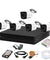 CP Plus 2.4MP White & Black 5 Pcs Outdoor Camera & 8 Channel DVR Kit with All Accessories, 8CHDVR-5B-12