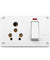 Cona Smyle 2246 Super 6/16A 3 in 1 Polycarbonate Switch Socket Combined Unit (Pack of 10)