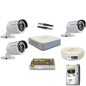 Hikvision 2MP 8 Channel Full Hd Camera Combo Kit & Hd Dvr with 5 Dome Camera