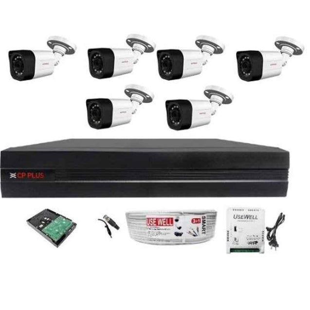 CP Plus Full Hd 4MP Cameras 8 Channel Hd Dvr Combo Kit