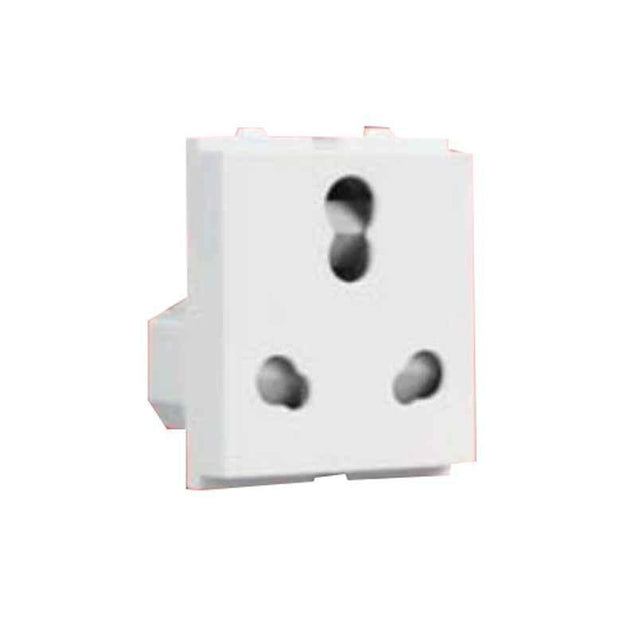 Greatwhite Fiana 6/16A White Twin Power Socket, 20242-Wh (Pack of 10)