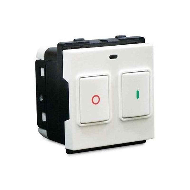 Schneider Electric Opale 25A 2 Modules Plastic White Motor Starter Switch, X1186WH (Pack of 10)