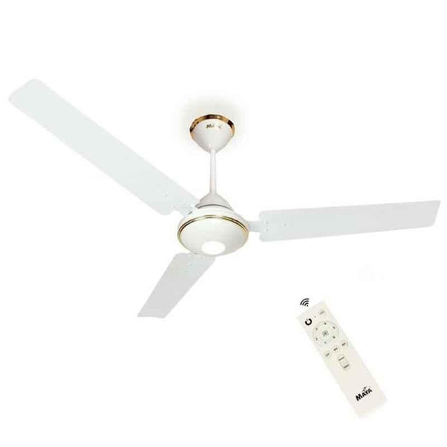 Maya Ecological 900mm White Decorative BLDC Ceiling Fan, 900-ECO-DECO-WHITE