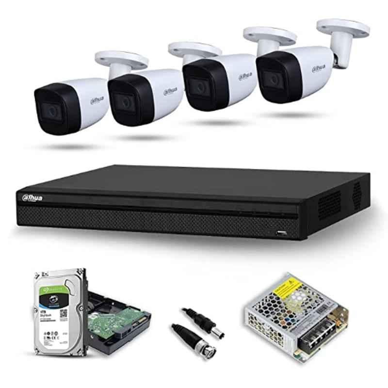 Dahua Pcs 2MP Bullet CCTV Security Camera, Channel DVR, Power Adaptor 1TB Surveillance Hard Disc Kit
