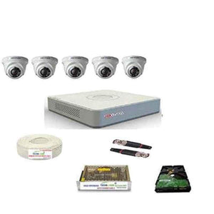 Hikvision 2MP 8 Channel Full Hd Camera Combo Kit & Hd Dvr with 4 Bullet & 4 Dome Camera