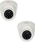 CP Plus 2.4MP White Plastic 1080P Full HD Dome Camera with Usewell Accessories, CP-VAC-D24L2-V3 (Pack of 2)