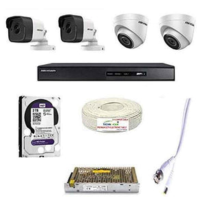 Hikvision 4K Full Hd 5MP Cctv Combo & 4 Channel Dvr, 7B04HUHI-K1