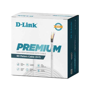 D-Link 90m Premium CCTV Cable, DCC-WHI-90
