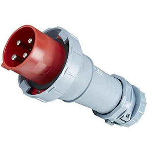 Power N Pack 63A 415V Three Phase 6h Industrial Straight Plug, PP11P