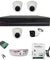 CP Plus 2MP White & Black 3 Pcs Dome & Bullet Camera with 4 Channel DVR Kit, CP-COM-C4D3B1H1-PS-BN-DC_BLACK