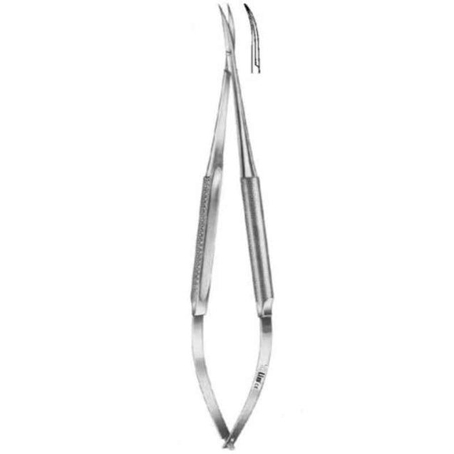 Alis 18cm/7 inch Micro Dissecting Scissors Sharp Pointed Curved, A-GEN-279-18