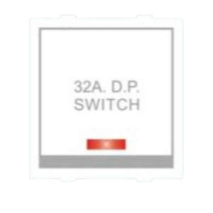 B-Five 32A Modular Double Pole Switch, B-43 (Pack of 10)