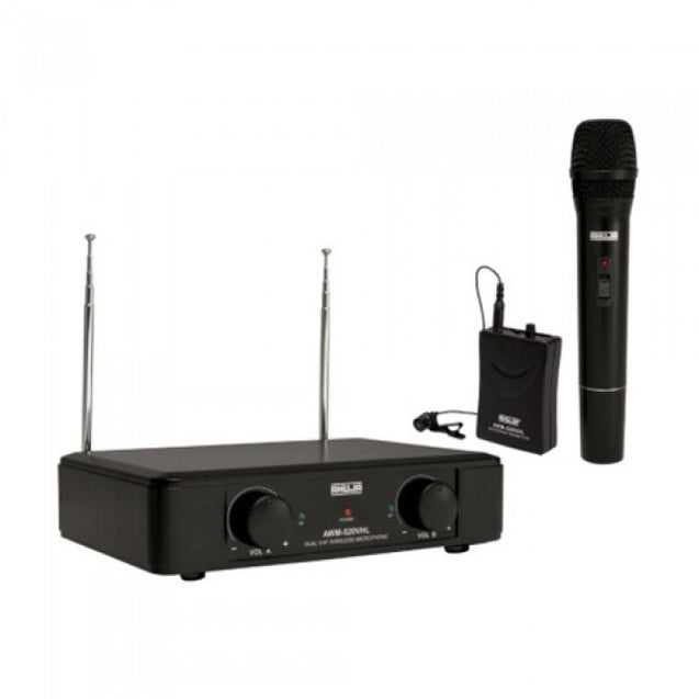 Ahuja Professional VHF Wireless PA Microphones Model AWM-520VHL