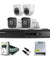 Hikvision 2MP 2 Pcs Dome & 2 Pcs Bullet Camera with 2-Way Audio, 4 Channel DVR & 1TB HDD Night Vision Turbo HD Premium CCTV Security Camera Kit