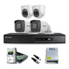 Hikvision 2MP 2 Pcs Dome & 2 Pcs Bullet Camera with 2-Way Audio, 4 Channel DVR & 1TB HDD Night Vision Turbo HD Premium CCTV Security Camera Kit