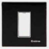 Crabtree Murano 8 Module-H Sparking Black Azure Modular Combined Plate, ACMPGCBH08 (Pack of 5)