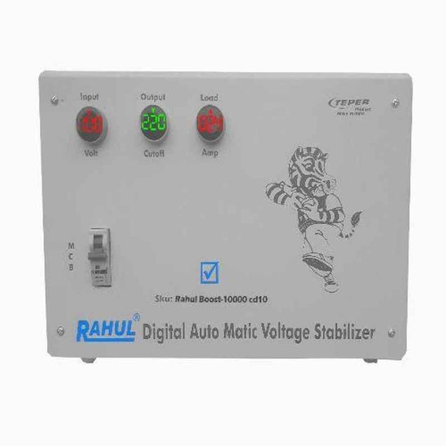 Rahul Boost 10000CD10 100-280V 10kVA Single Phase Digital Automatic Voltage Stabilizer