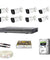 Dahua 8 Pcs 4MP Bullet Camera, 8 Channel DVR, 8 Channel Power Supply, CCTV Wire Roll, 16 Pcs BNC Connectors, 8 Pcs DC Connectors & 2TB Hard Disc Kit
