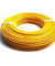 KEI 6 Sqmm Single Core HRFR Yellow Copper Unsheathed Flexible Cable, Length: 100 m