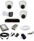 CP Plus 2.4MP 3 Dome & 1 Bullet White & Black Camera with 4 Channel DVR & Hard Disk Kit, CP_525